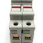 Used Lot of 2 Bussmann CHM2DI Fuse Holders 2 Pole Fuse 10x38 13/32 x 1 1/2" 30A 600V