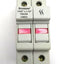 Used Lot of 2 Bussmann CHM2DI Fuse Holders 2 Pole Fuse 10x38 13/32 x 1 1/2" 30A 600V