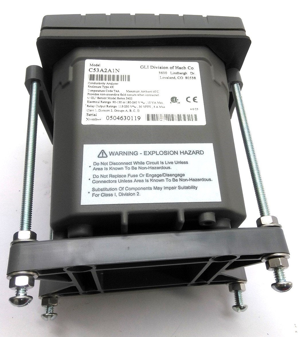 Used GLI International C53A2A1N Model 53 Conductivity Analyzer, 115/230VAC, 30VDC 5A