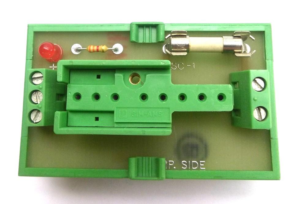 Used Phoenix Contact ESC-1 Relay Base Module, DIN Rail, LED, w/ Opto22 IDC5B Relay