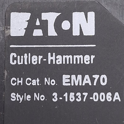 Used Eaton Cutler-Hammer EMA70 Starter Contactor Logic Level Auxiliary Block, 1NO-1NC