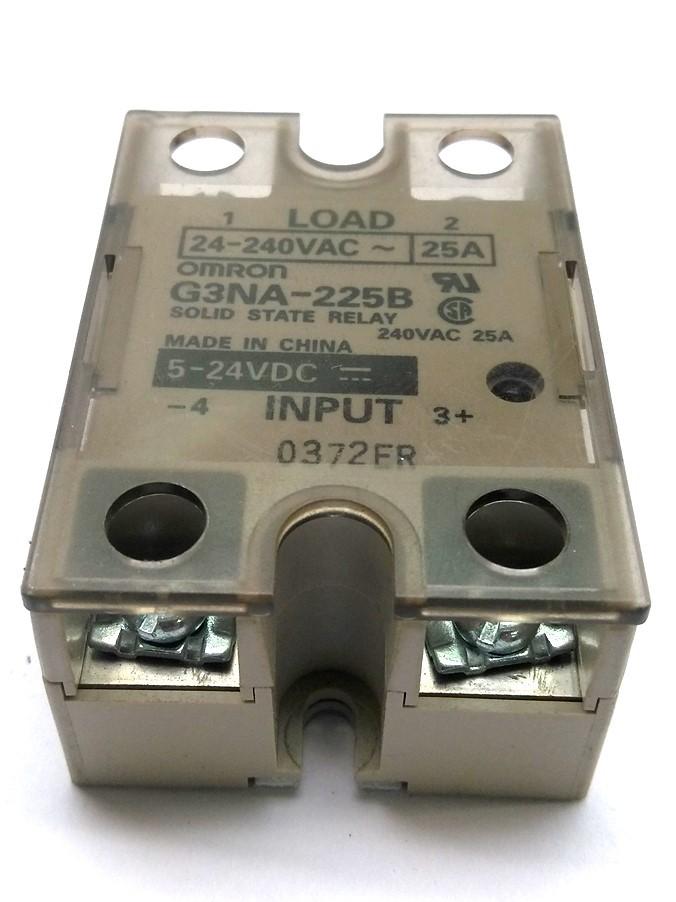 Used Lot of 2 Omron G3NA-205B Solid-State Relay Control: 5-24VDC Output: 24-240VAC 5A