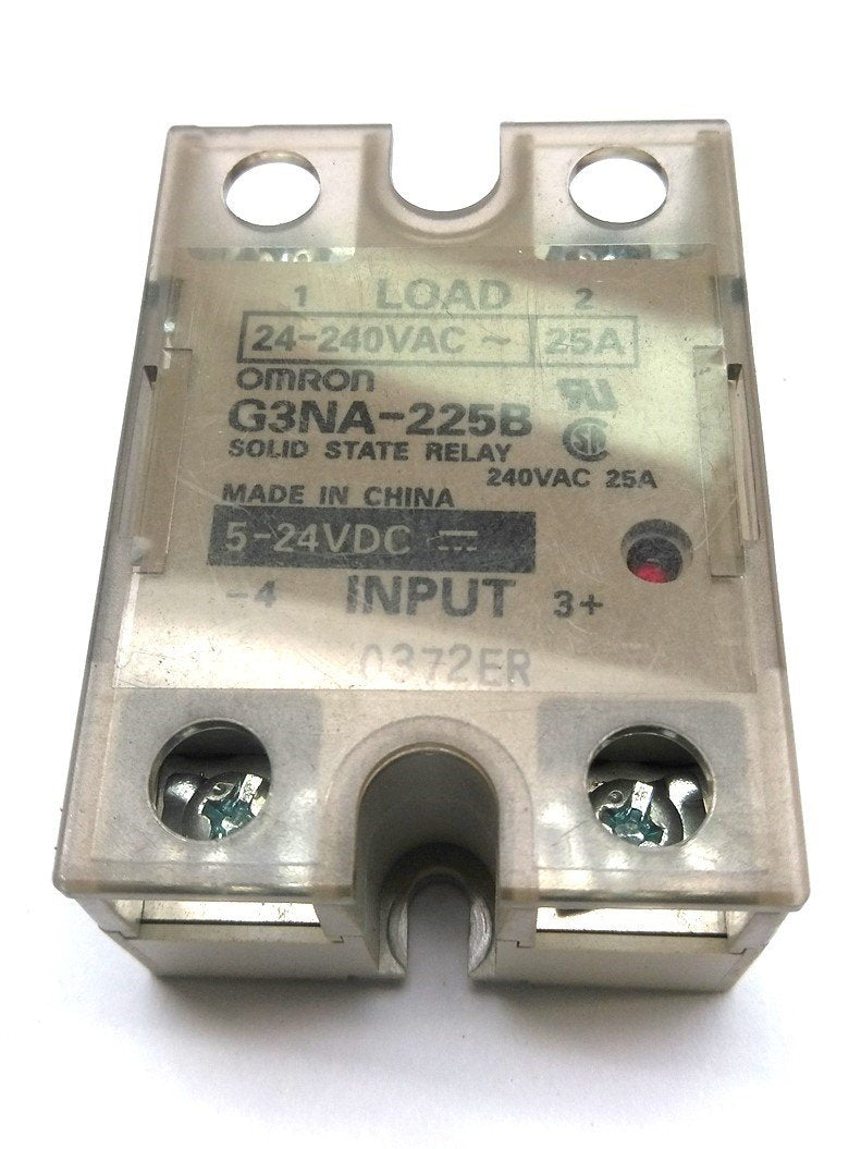 Used Lot of 2 Omron G3NA-205B Solid-State Relay Control: 5-24VDC Output: 24-240VAC 5A