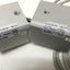 Used Lot of 2 SMC NCDQ2B20-10DCM Compact Cylinder Double Acting 20mm Bore 10mm Stroke