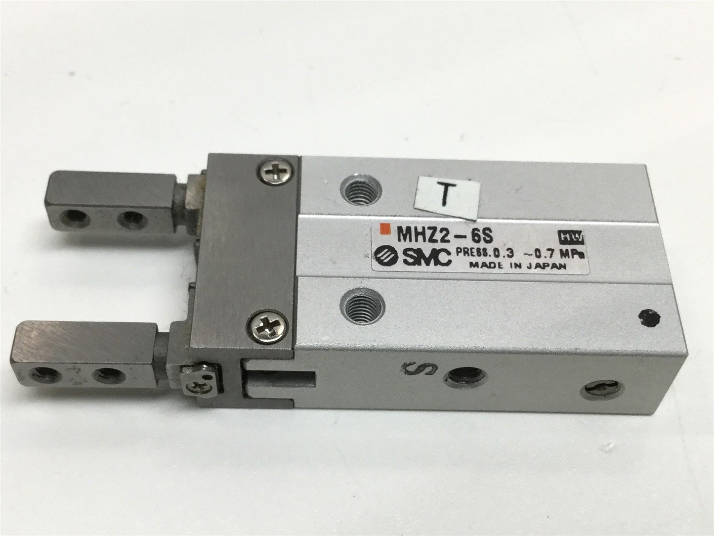 Used SMC MHZ2-6S Compact Parallel Air Gripper, 6mm Bore, 4mm Stroke, 0.3-0.7MPa