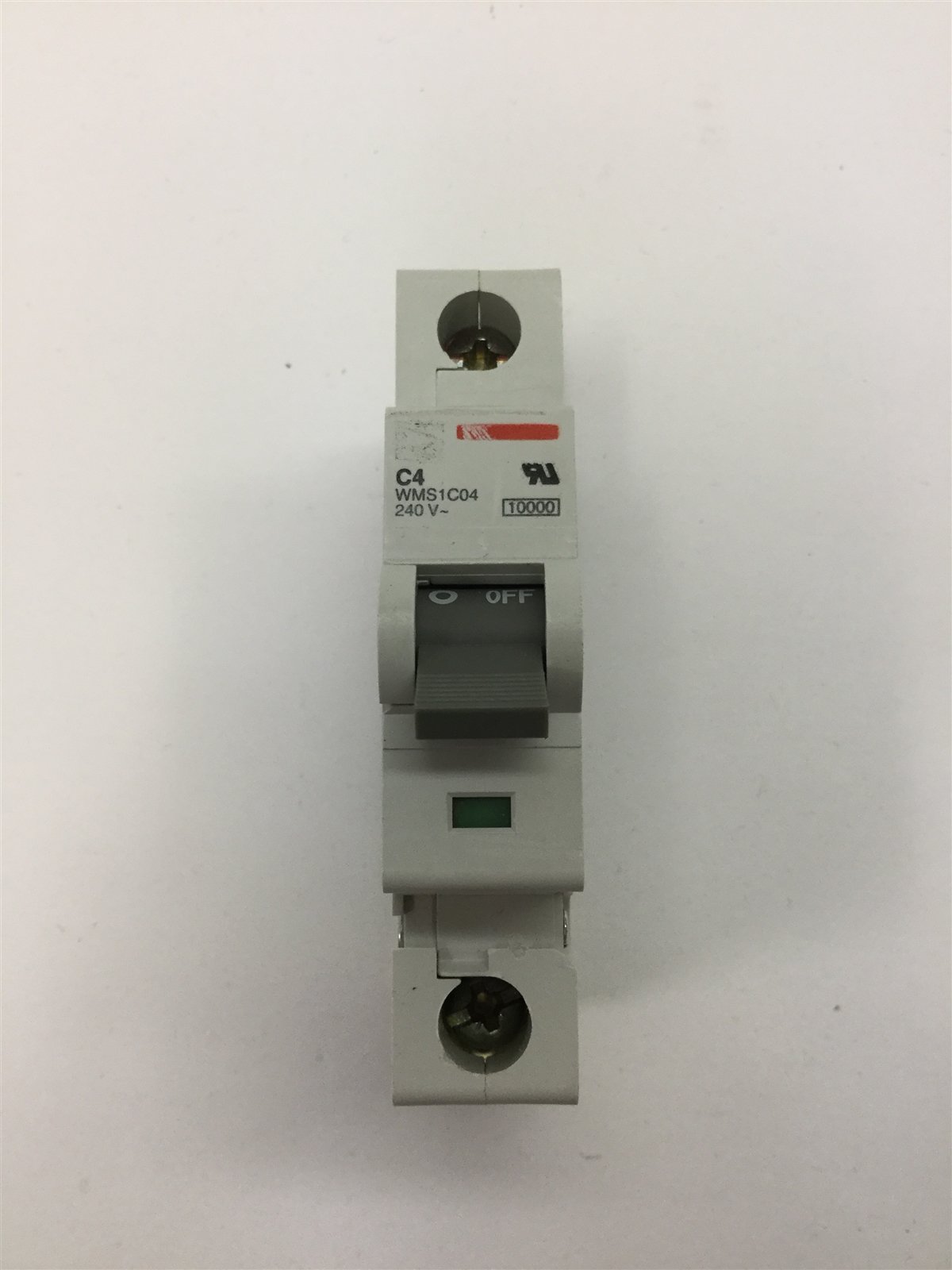 Used Lot of 5 Cutler Hammer WMS1C04 Circuit Breakers, 1-Pole, Rating: 240VAC 4A