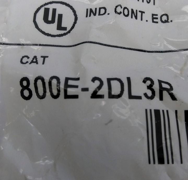 New Allen-Bradley 800E-2DL3R Lamp Assembly, Red LED, 1 Pole, 22.5mm, 24VAC/DC