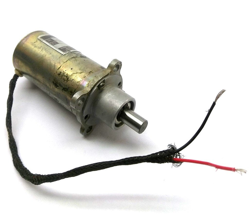 Used Globe Motors 5A545-10 MM Gearmotor, 147.70:1, 75 oz. in., .313" Shaft, 24VDC