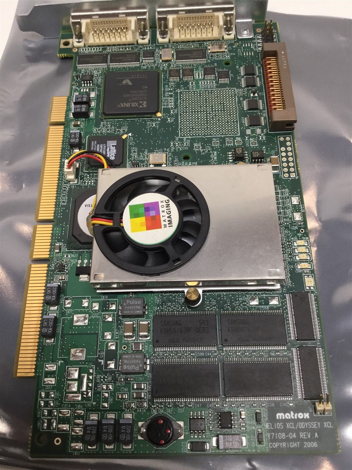 Used Matrox HEL2MSFCL Helios / Odyssey XCL Camera Link Frame Grabber Board Card PCI-x