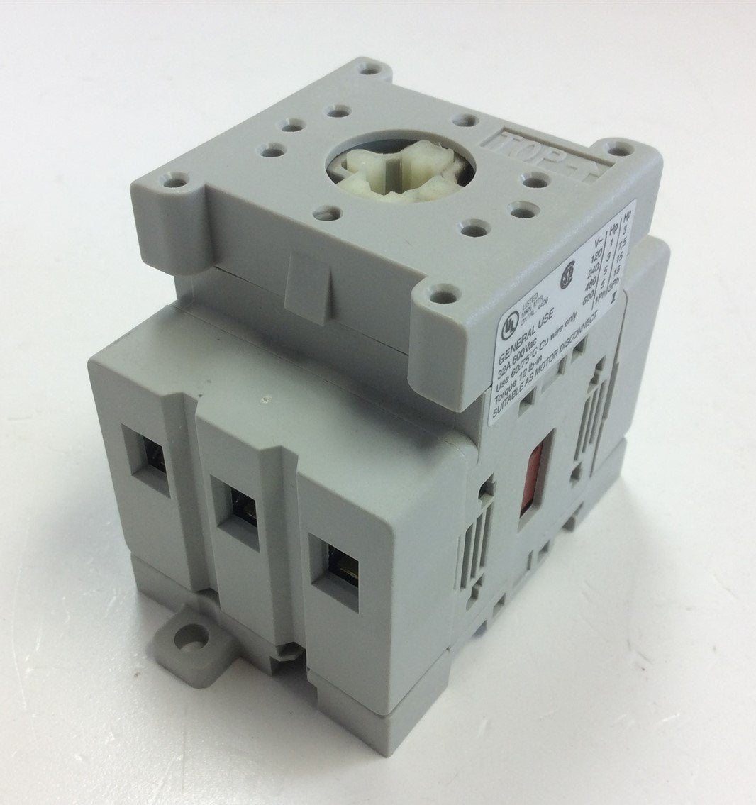 New Sprecher Schuh LE7-32-1753 Front Mounted Motor Disconnect Switch 32A 600V 3 Pole