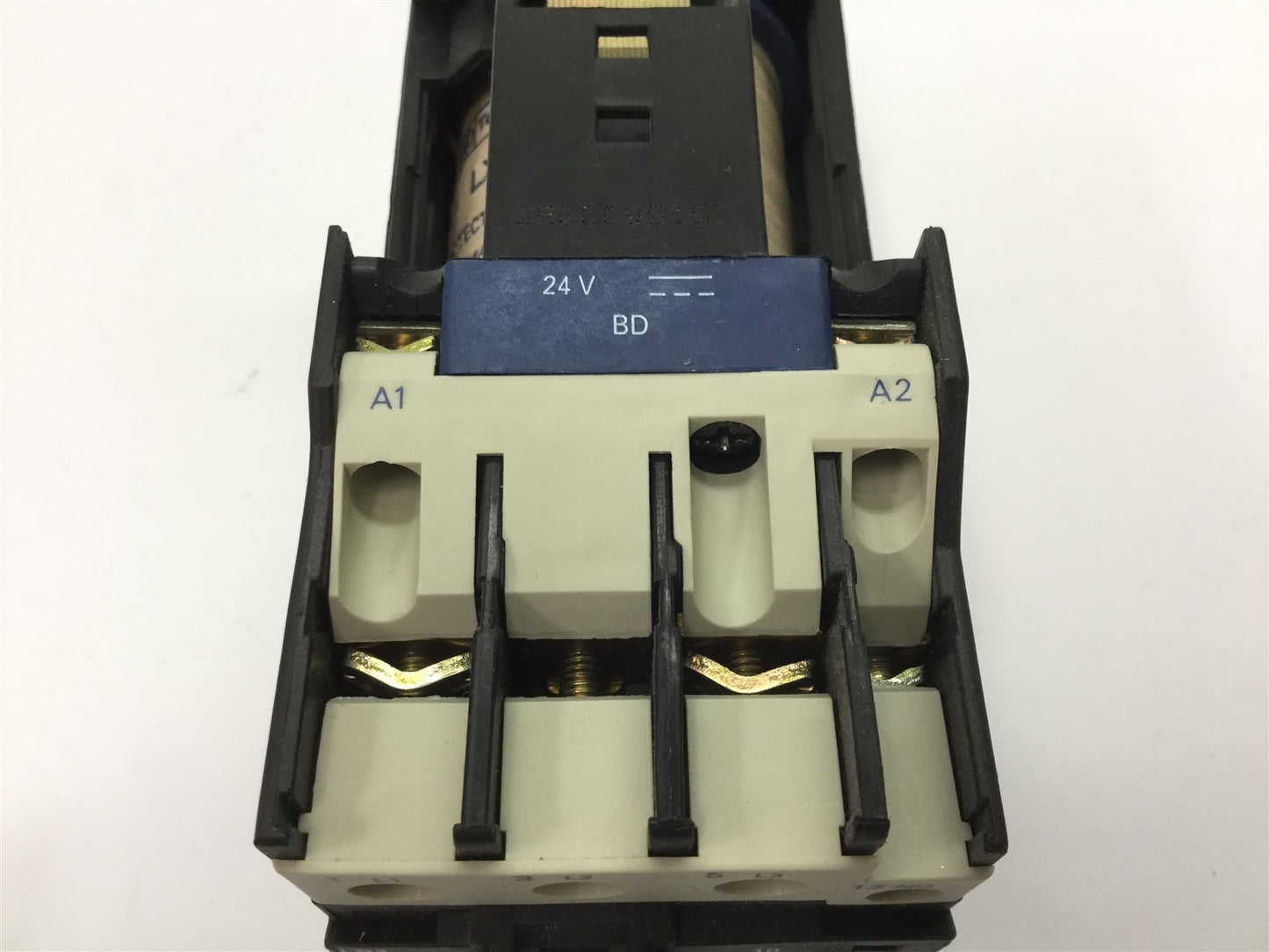 Used Telemecanique LP1D3210 Contactor, With LADN11 Auxiliary Contact, Coil: 24VDC