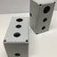 Used Lot of 2 Hoffman Q3PBPCDM 3-Hole Pushbutton Enclosures, 3" x 6" x 3" *w/ Holes*