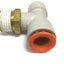 Used Lot of 10 SMC KQ2T13-37S Pneumatic Tee Fittings, 1/2" NPT, 1/2" Tubing