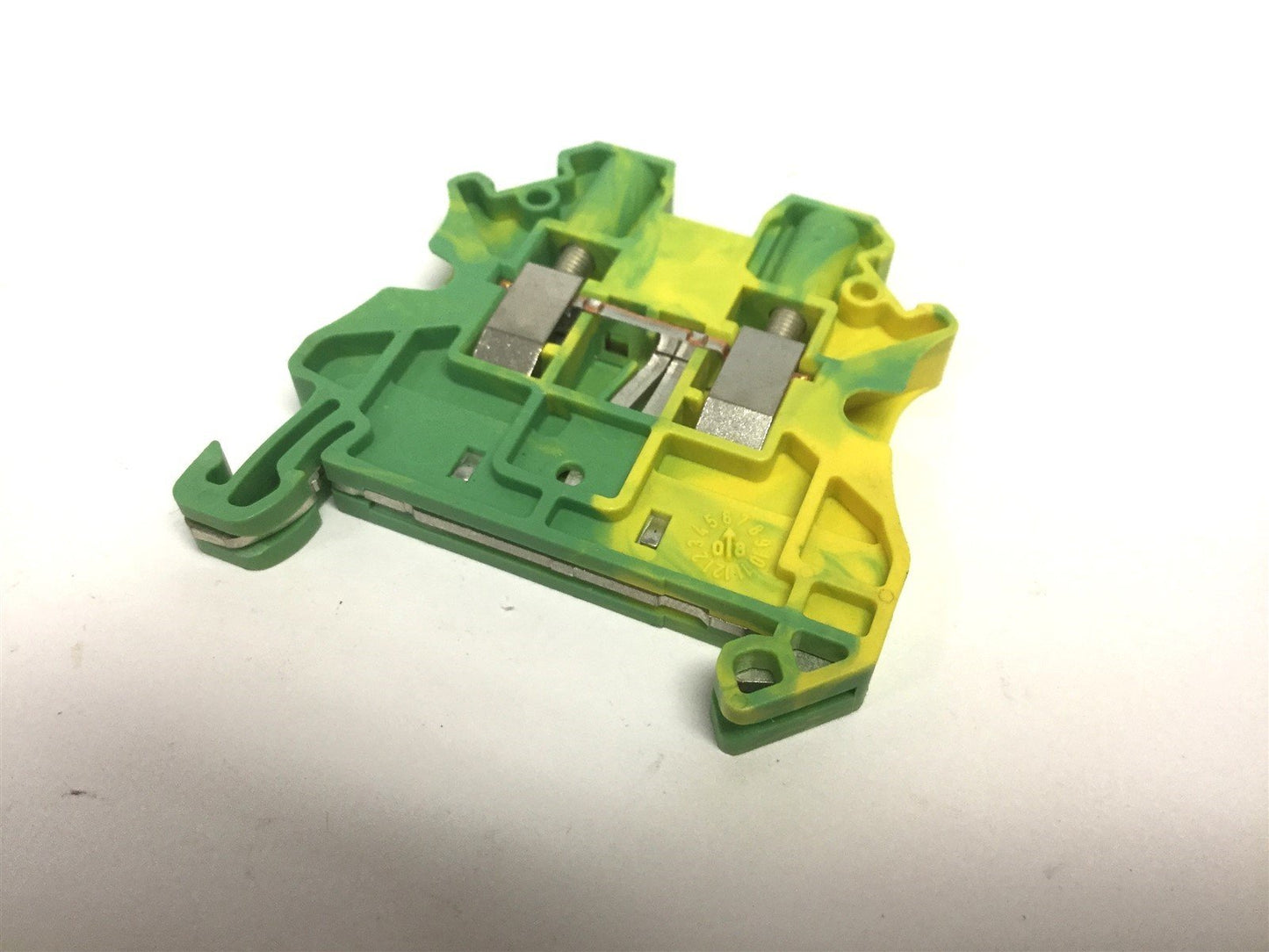 Used Lot of 3 Eaton Cutler Hammer UT 4-PE Din Rail Mount Terminal Blocks Grounded