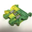 Used Lot of 3 Eaton Cutler Hammer UT 4-PE Din Rail Mount Terminal Blocks Grounded