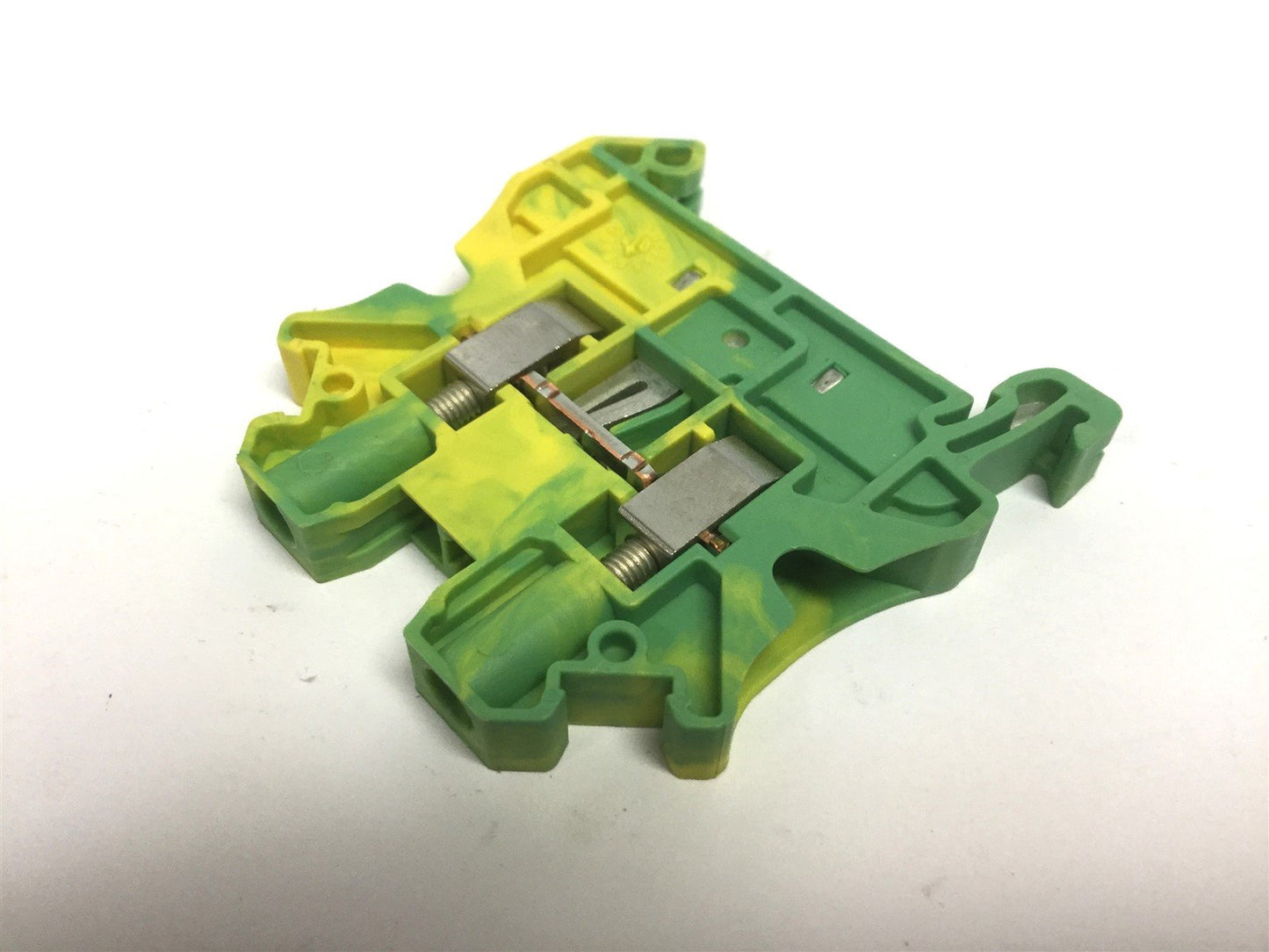 Used Lot of 3 Eaton Cutler Hammer UT 4-PE Din Rail Mount Terminal Blocks Grounded