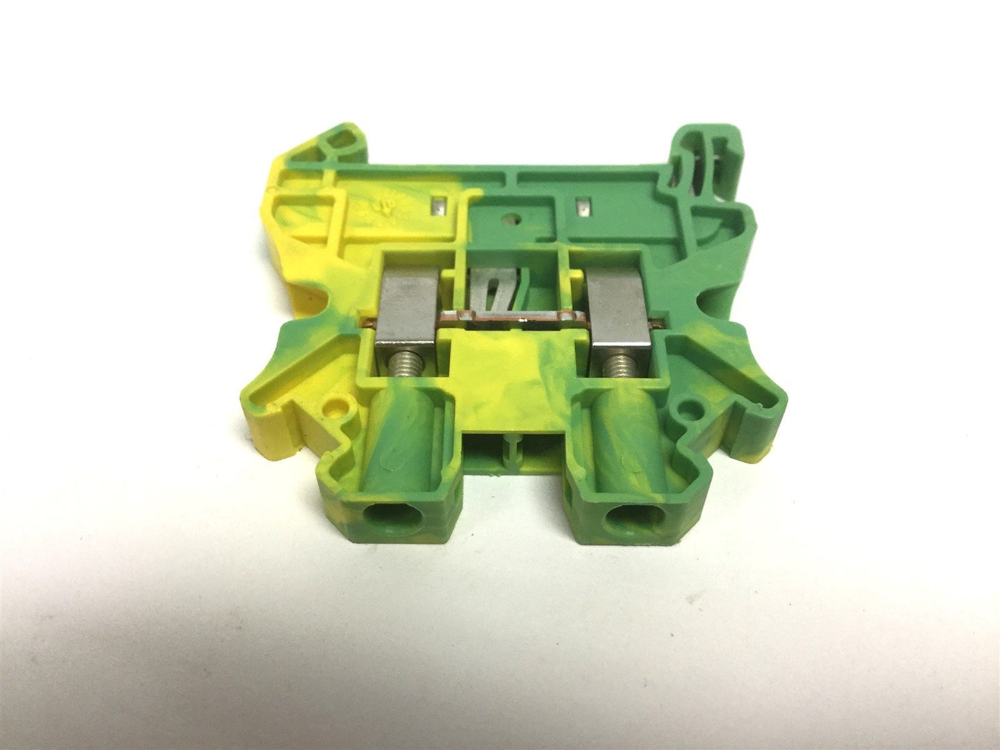 Used Lot of 3 Eaton Cutler Hammer UT 4-PE Din Rail Mount Terminal Blocks Grounded