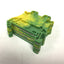 Used Lot of 3 Eaton Cutler Hammer UT 4-PE Din Rail Mount Terminal Blocks Grounded