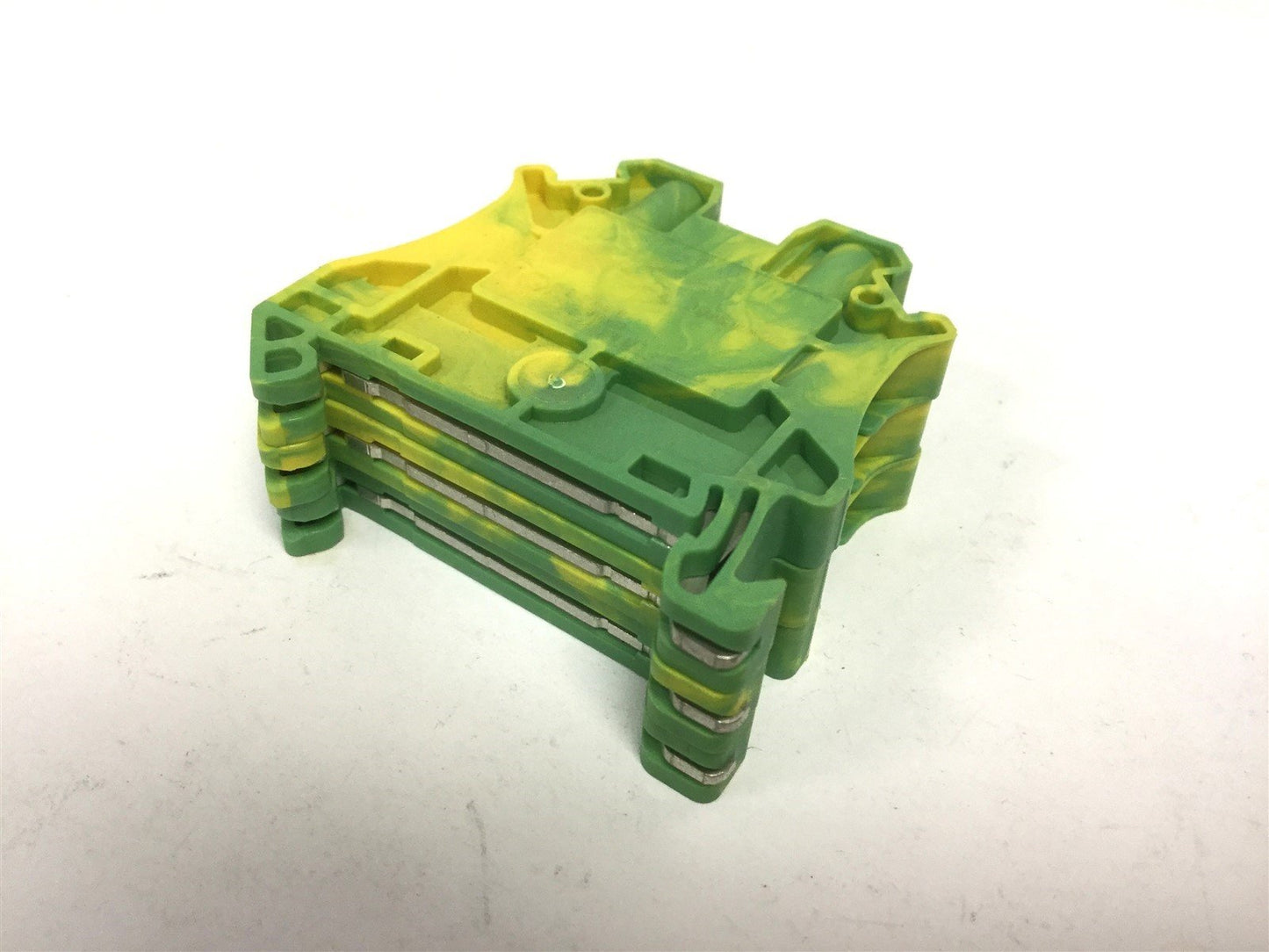 Used Lot of 3 Eaton Cutler Hammer UT 4-PE Din Rail Mount Terminal Blocks Grounded