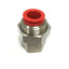 New SMC KQE13-37-X23 One Touch Fitting Union, 1-Touch Stainless 1/2" NPT