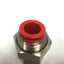 New SMC KQE13-37-X23 One Touch Fitting Union, 1-Touch Stainless 1/2" NPT