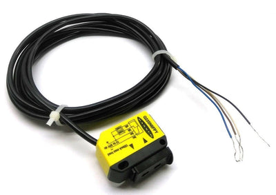Used Banner Q23SN6FPY Plastic Fiber Optic Sensor, NPN, NO, 1ms Response, 2m, 10-30VDC