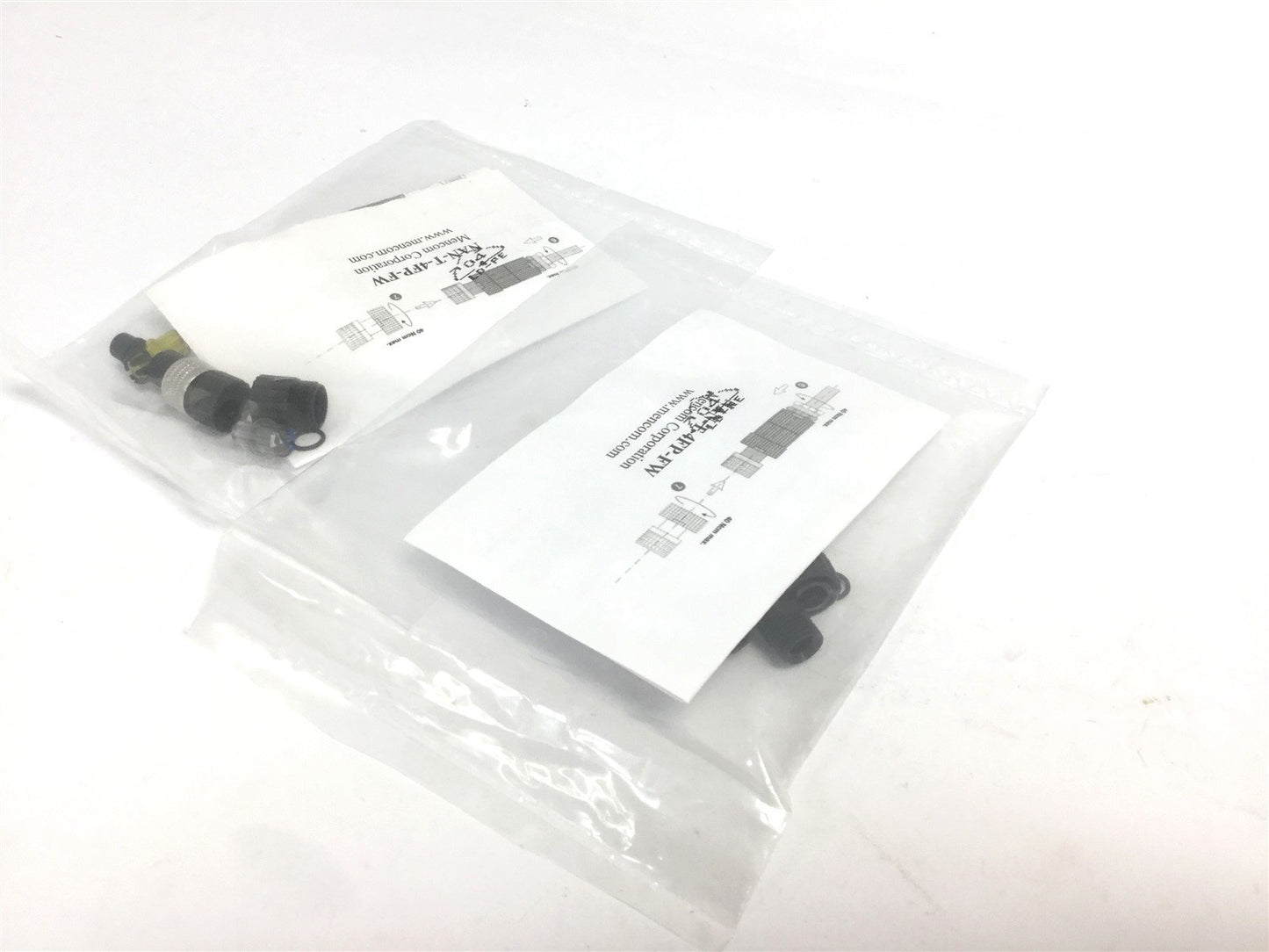 New Lot of 2 New Mencom Corporation NAN-T-4FP-FW Field Wireable Sensor Plug