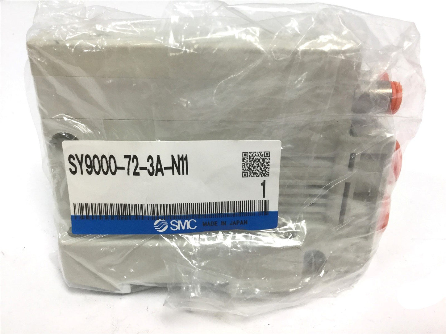 New SMC SY9000-72-3A-N11 Endplate, SY7000 Sol/Valve, Rubber Seal 3/8" & 1/4" Port