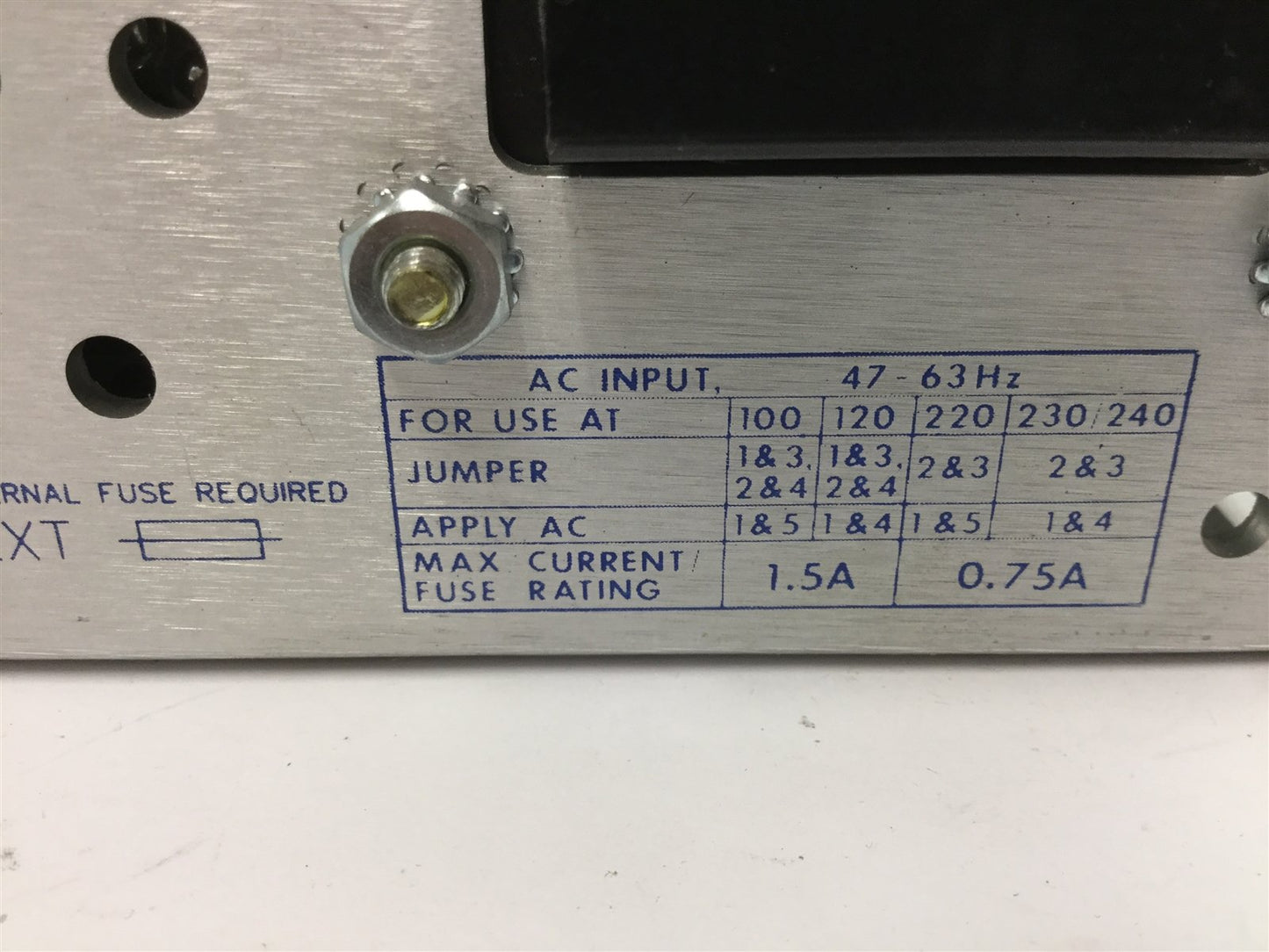 Used Power One HC24-2.4-A Power Supply, Input: 100-240VAC 47-63Hz, Output: 24VDC 2.4A