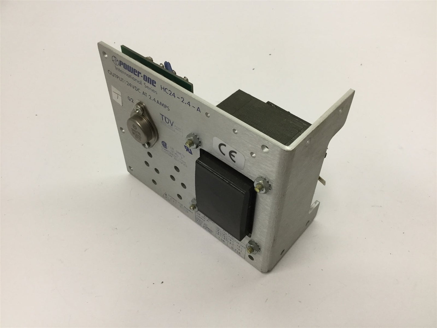 Used Power One HC24-2.4-A Power Supply, In: 100-240VAC 1.5-0.75A, Out: 24VDC 2.4A