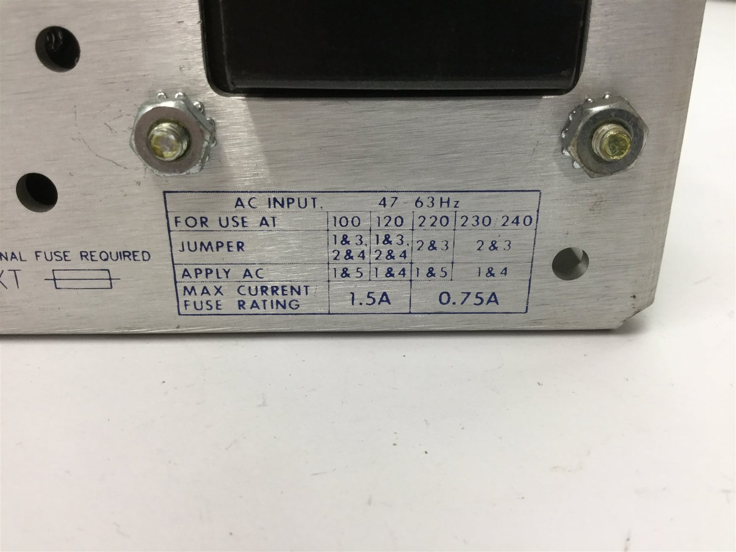 Used Power One HC24-2.4-A Power Supply, In: 100-240VAC 1.5-0.75A, Out: 24VDC 2.4A