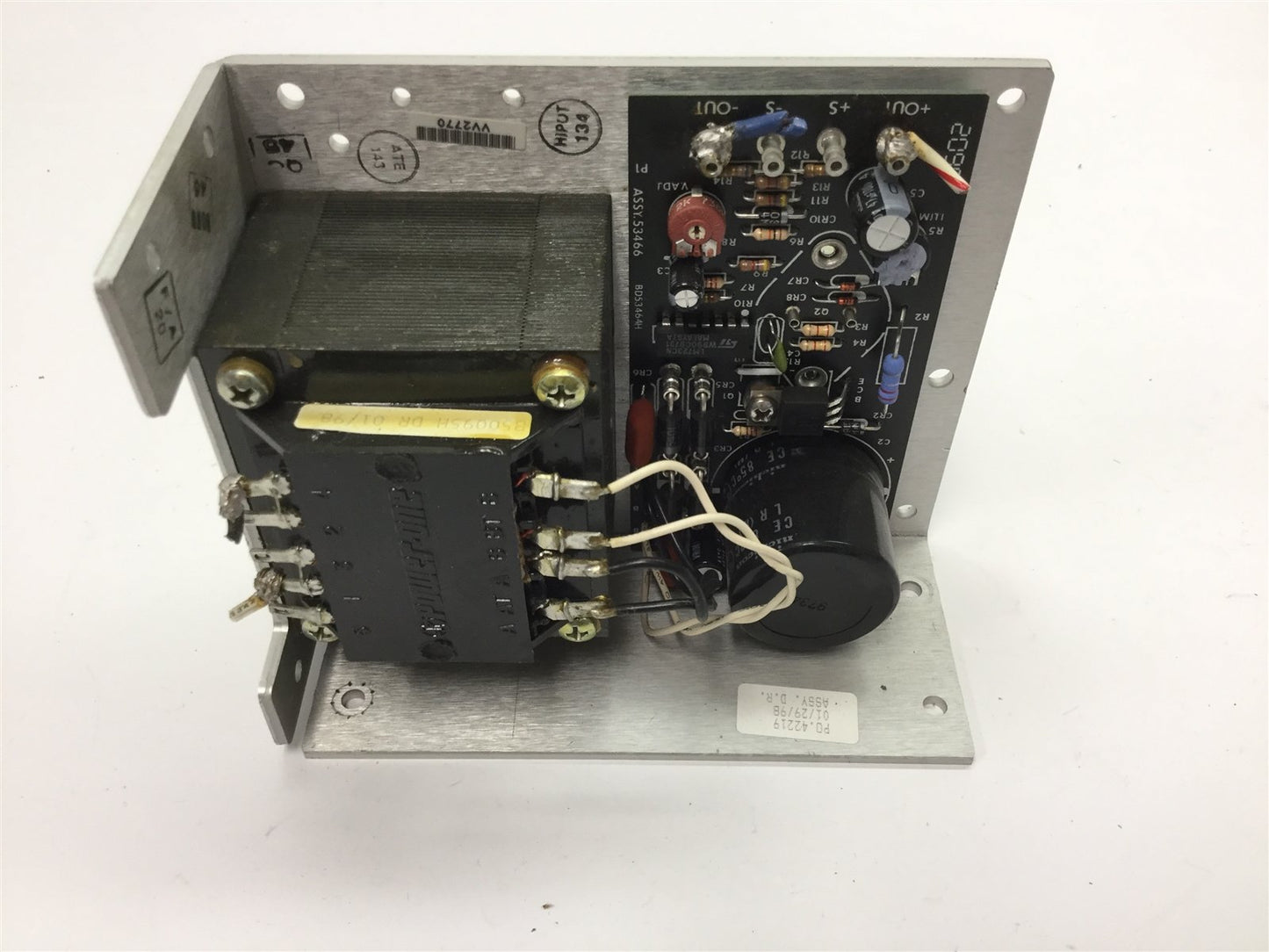 Used Power One HC24-2.4-A Power Supply, In: 100-240VAC 1.5-0.75A, Out: 24VDC 2.4A