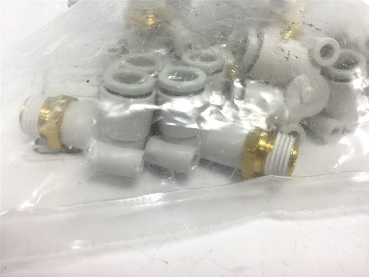 New Lot of 10 New SMC KQ2LU06-01AS Branch Union Elbows, Fitting: 6mm Tube, 1/8" NPT