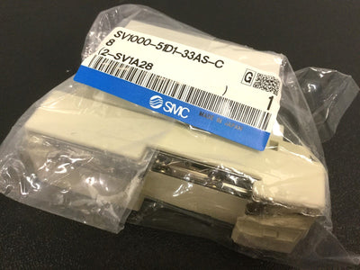New SMC SV1000-51D1-33AS-C8 D-Sub Endplate, Pressure Port: 5/16", Din Rail Mount