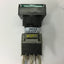 Used Alcoswitch 164TL5 Green Maintained Illuminated Push Button, Rating: 5A 250VAC