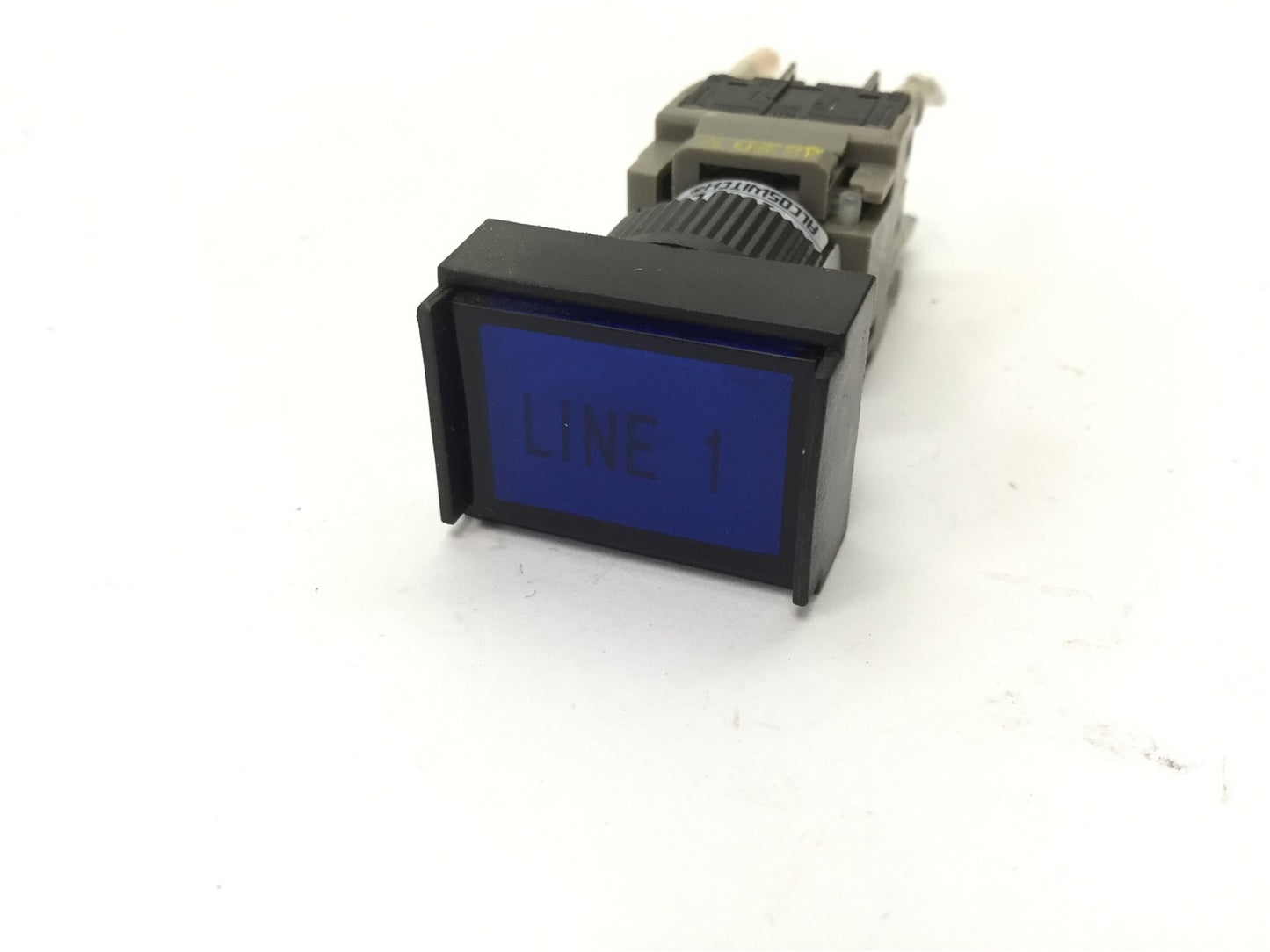 Used Alcoswitch 164TL5 Blue Maintained Illuminated Push Button, Rating: 5A 250VAC