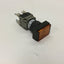 Used Alcoswitch 164TL5 Amber Maintained Illuminated Push Button, Rating: 5A 250VAC