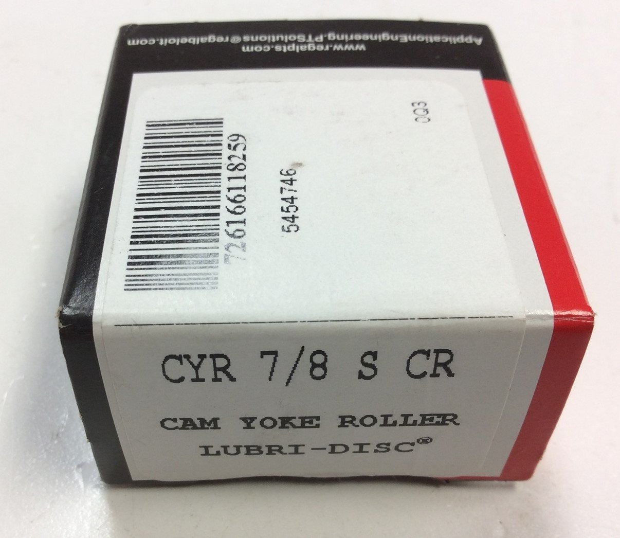 New McGill CYR 7/8 S CR Cam Cylindrical Yoke Roller Lubri-Disc, 0.875" Ø, 0.5" Width