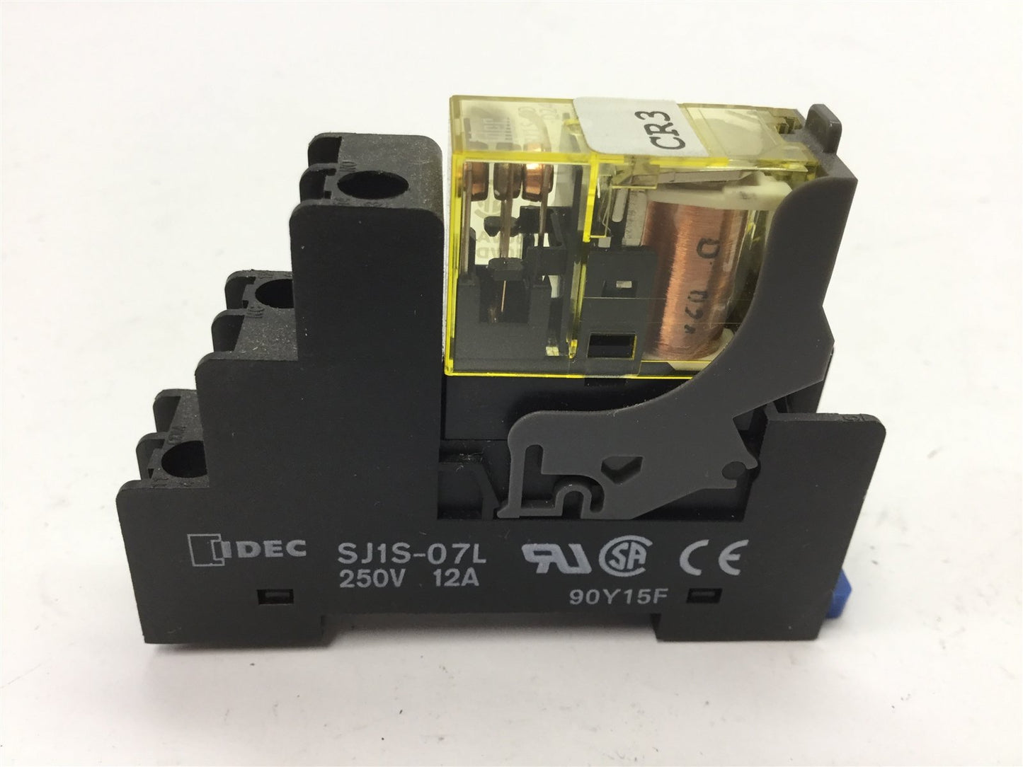 Used Lot of 6 Idec RJ1S-CD-D24 Relays, SPDT, Coil: 24VDC, Contact: 12A 250VAC/30VDC