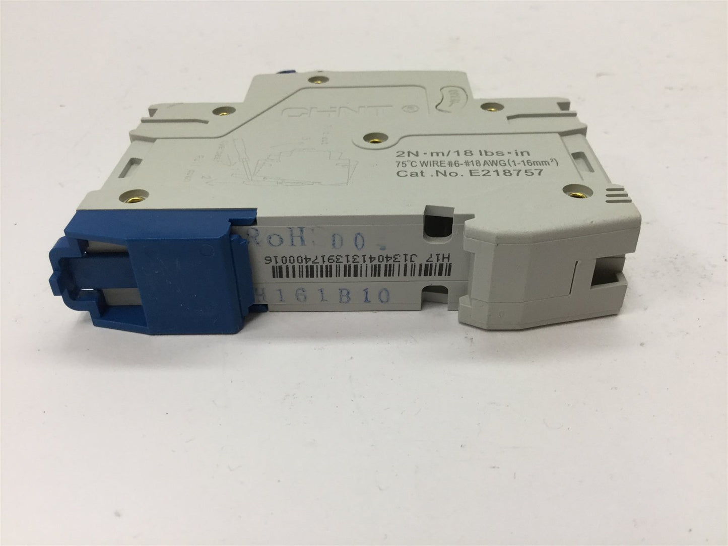 Used Lot of 2 CHINT NB1-63 B10 Circuit Breakers, 1-Pole, Rating: 10A 277VAC 110VDC