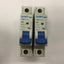Used Lot of 2 CHINT NB1-63 B2 Circuit Breakers, 1-Pole, Rating: 2A 277VAC 110VDC