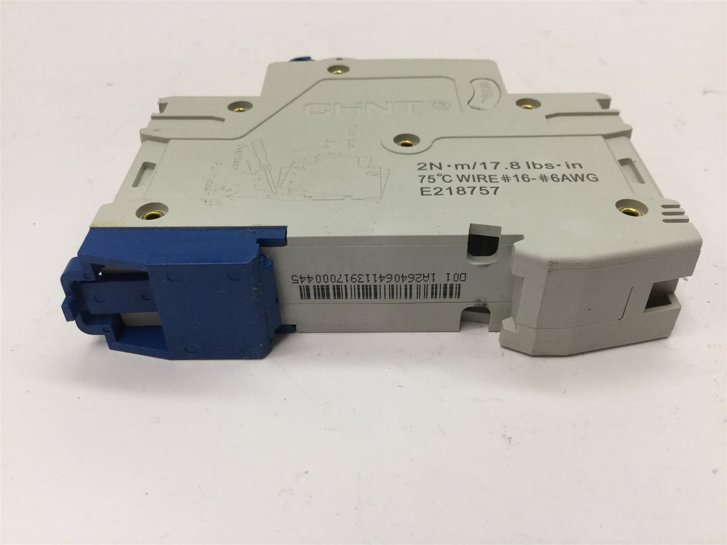 Used Lot of 2 CHINT NB1-63 B2 Circuit Breakers, 1-Pole, Rating: 2A 277VAC 110VDC