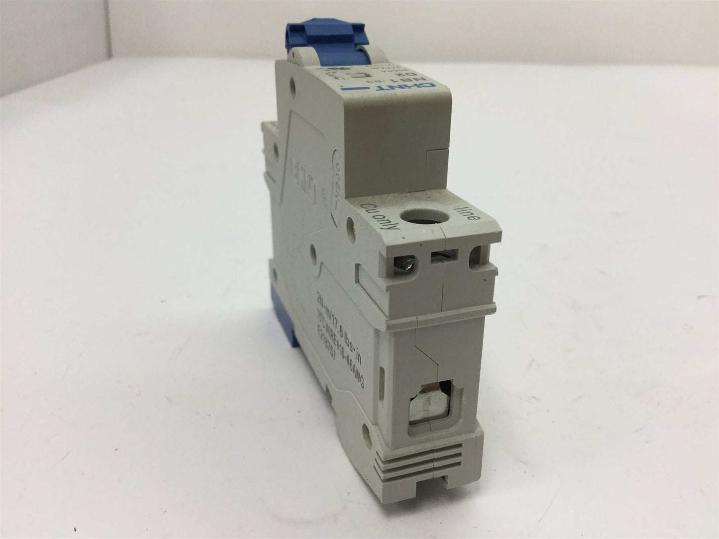 Used Lot of 2 CHINT NB1-63 D2 Circuit Breakers, 1-Pole, Rating: 2A 277VAC, DIN Rail