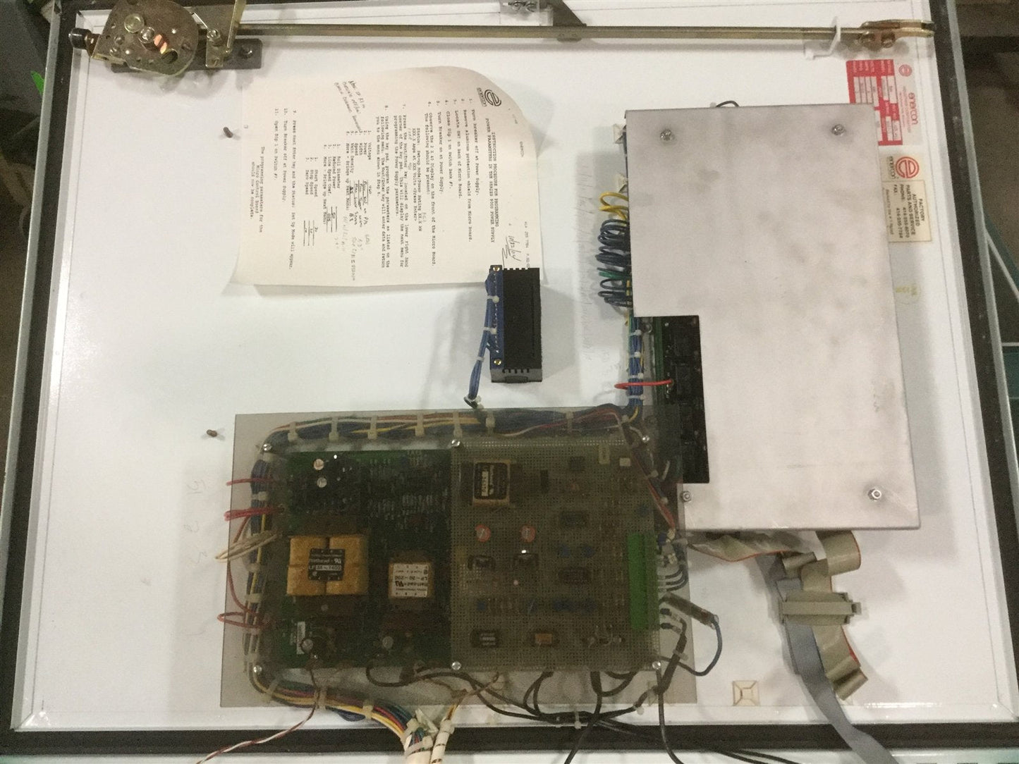 Used Enercon LM3356-01 Power Supply For Corona Treating 5kW In: 460V 3Ø Out: 600V 1Ø