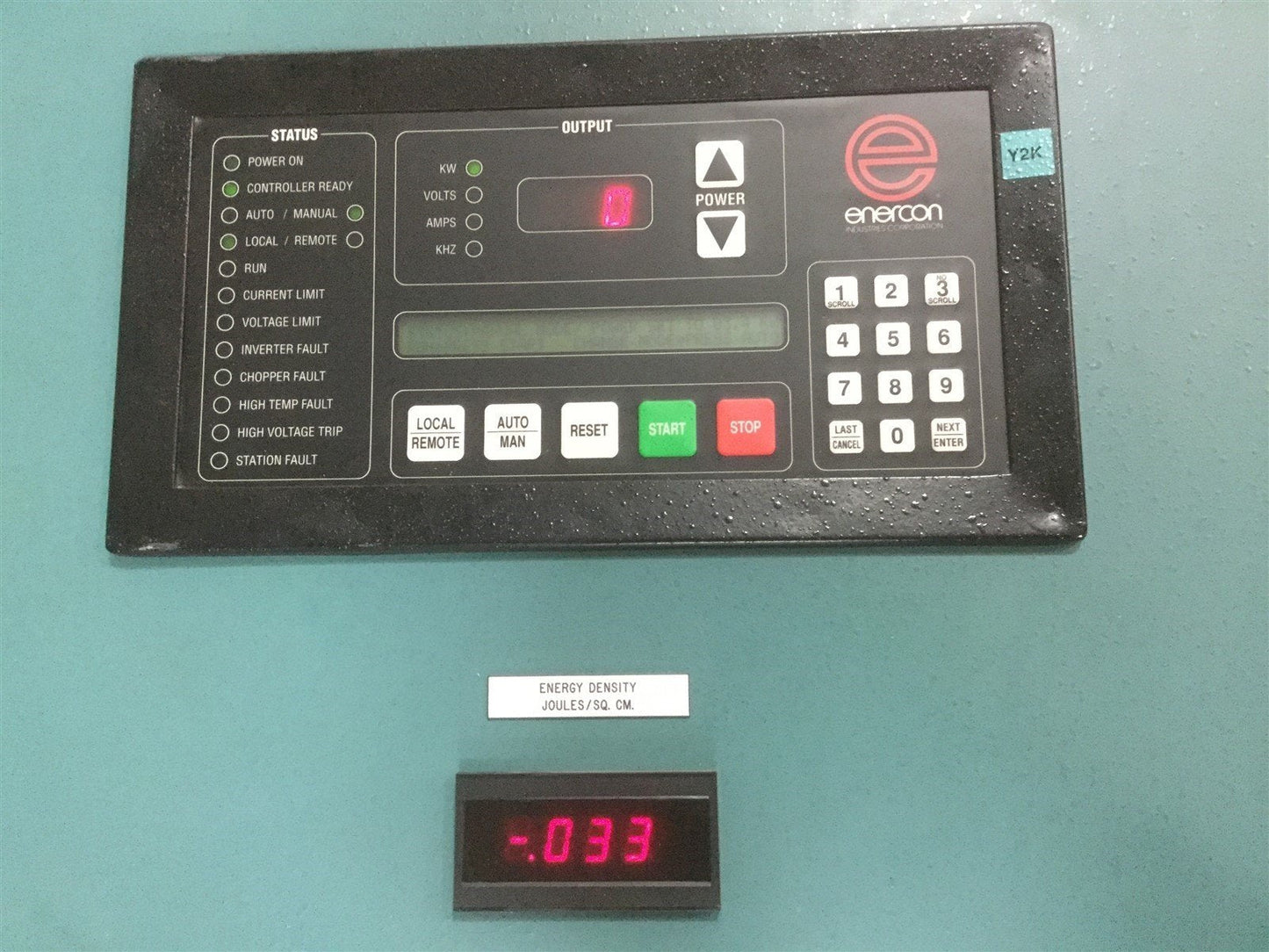 Used Enercon LM3356-01 Power Supply For Corona Treating 5kW In: 460V 3Ø Out: 600V 1Ø