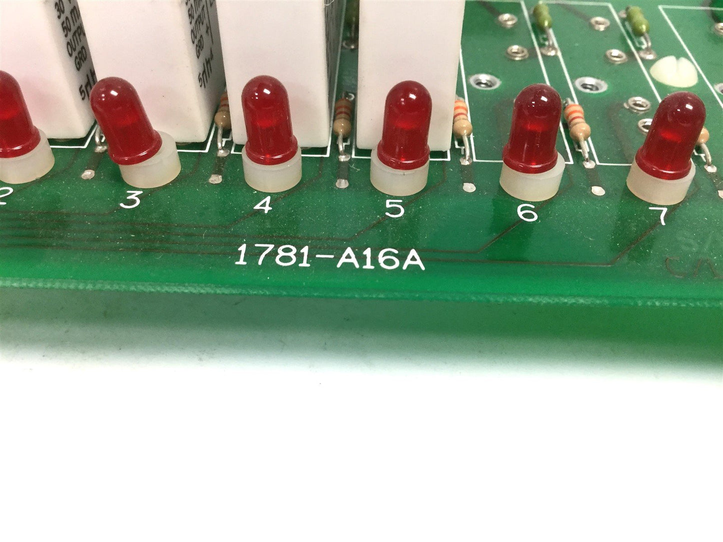 Used Western Reserve Controls 1781-A16A I/O Board Card, 6 1781-IBXS Input Relays