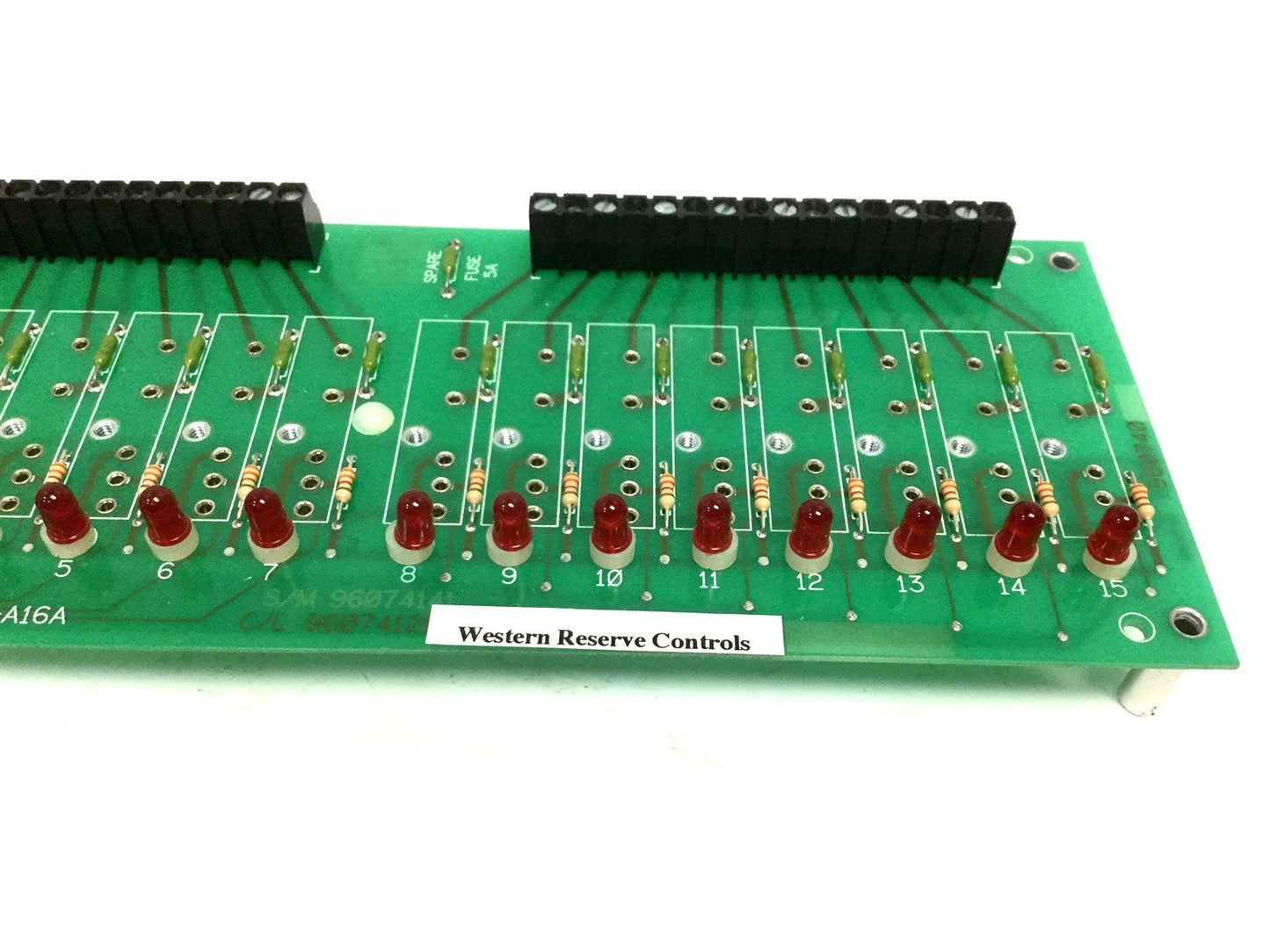 Used Western Reserve Controls 1781-A16A I/O Board Card, 1781-OBXS Output Relay