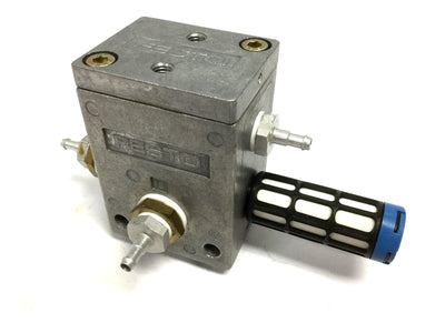 Used Festo VAK-1/4 Vacuum Generator, Ports: G1/4 BSPM, Vacuum: 1.5-10 Bar