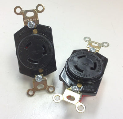 New – Open box Lot of 2 Eagle WC596/81-1 Twist Lock Receptacle NEMA L6-20 20A 250V 2P 3W UL