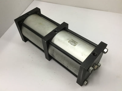 Used Rockford Air Devices Power Multiplier Cylinder, 2-Stage, Bore: 5", Stroke: 5"